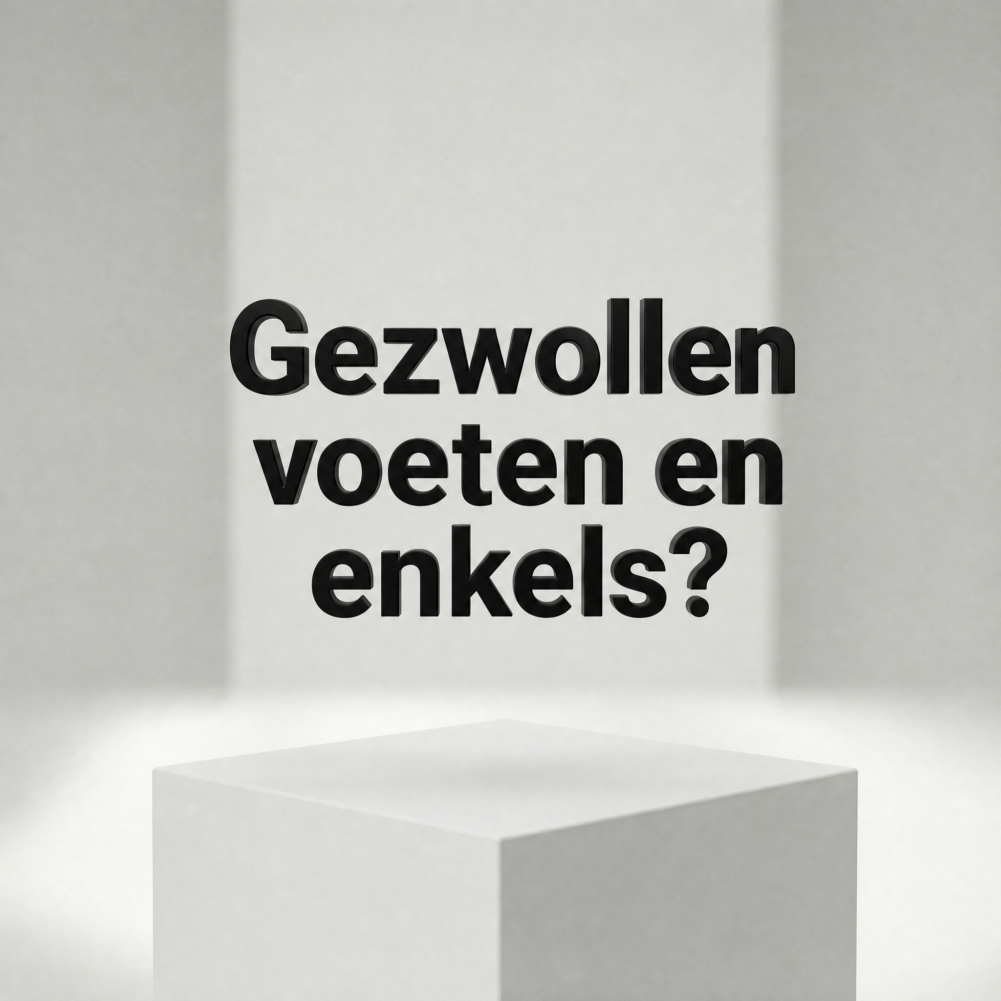 Gezwollen voeten en enkels?
