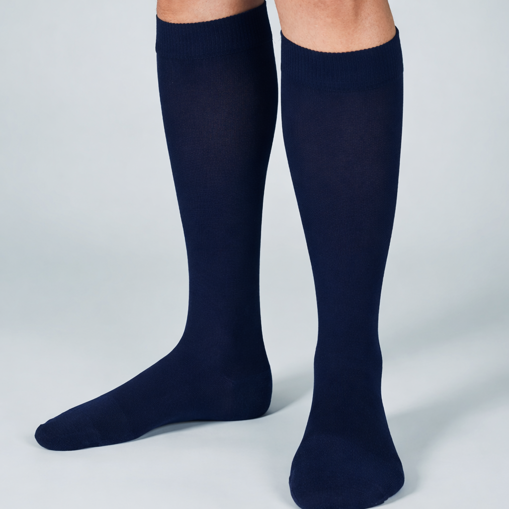 Compressie & Comfort Sokken Navy – Ondersteunend bij Langdurig Staan of Zitten | SockCare