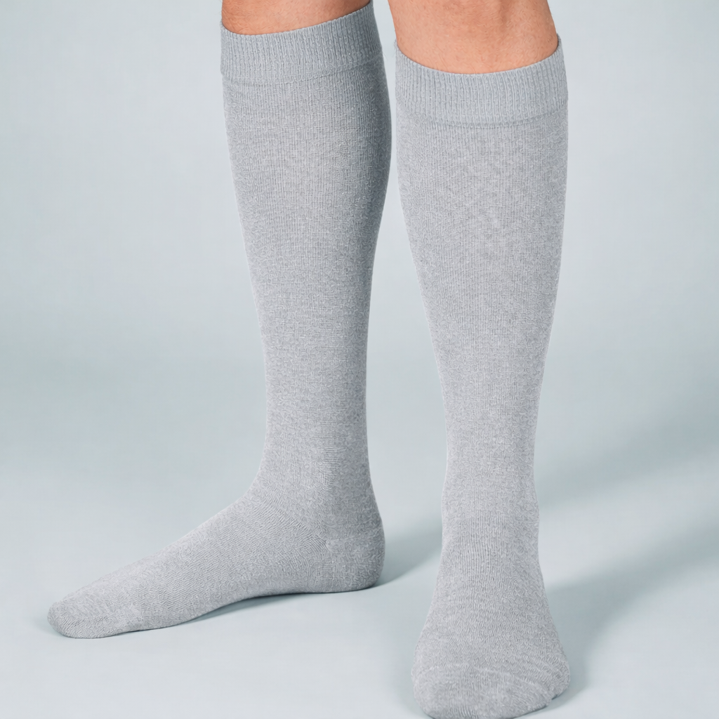 Lichtgrijze Compressie & Comfort Sokken voor Dagelijks Gebruik | SockCare