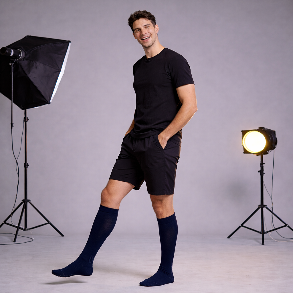 Compressie & Comfort Sokken Navy – Ondersteunend bij Langdurig Staan of Zitten | SockCare