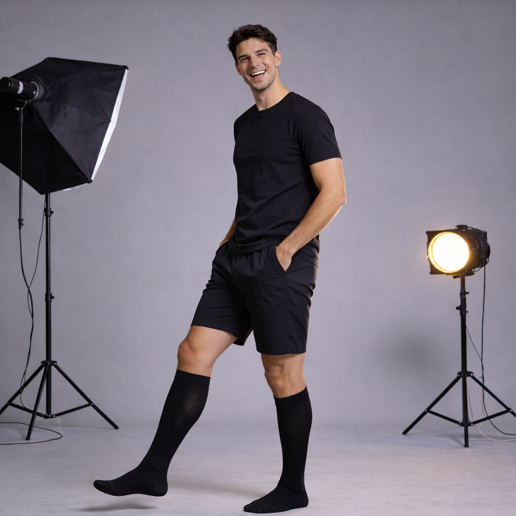 Compressie & Comfort Sokken Zwart – Geleidelijke Compressie bij Langdurig Staan of Zitten | SockCare